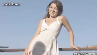 Teenage gal on the farm