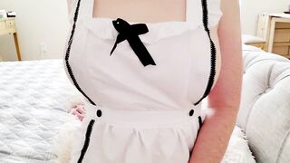 JOI From The Hotel Room Service Maid After This Babe Walks In On U Jerking Off!