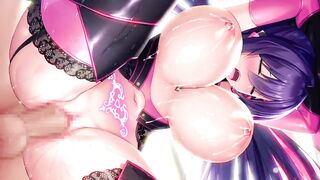 HENTAI/A CUTIE WITH LARGE TITTIES AND HAWT NYLONS LIKES THE DOGGY STYLE POSE AND HARD SEX