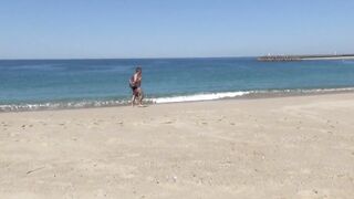 Beach public sex - we were caught !