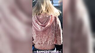 Blond Teen Sky Pierce Public Sex after Showing Vagina POV