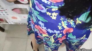 Follando a mi Hermosa Hijastra en la Cocina cuando su  no esta en casa no la dejo ni comer