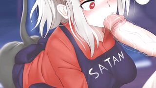 Cerbeus have sex with Lucifer and making pancakes - Helltaker anime comic