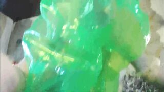 Inflate the rubber ring to ride on it