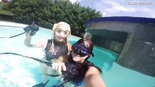 Vodichkina and Farkas underwater sexy lesbian babes