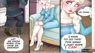 Frozen part #1 -Cunning Boyfriend Tricked Wife's Sister and Screwed her in the Butt - Anal Creampie