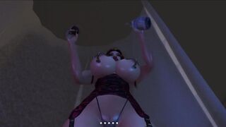 Second life - Red wine makes my stepaunt a Glamorous Shemale Hentai