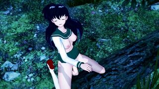 Kagome ORAL JOB in forest Inuyasha (CG Comics)