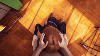 Jujutsu Kaisen: Nobara Kugisaki coarse anal creampie, titfuck,cum in throat CG anime animation