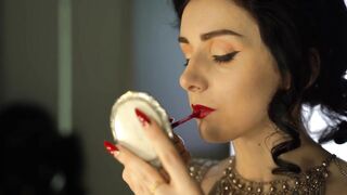 Femdom-Goddess with red lipstick