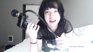 Androgynous Oriental Teat Play and Clitoris Pumping (Pump It Up)