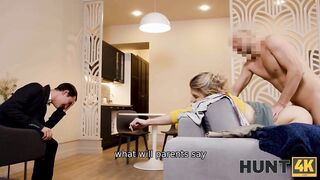 HUNT4K. Burying my large dong in this lustful socialites snatch was such a great experience for me