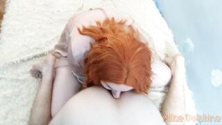 step-sister licked my butt and I cum on her face