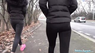 Public Agent Real Twins stopped on the street