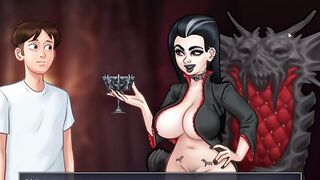 Summertime Saga 0.twenty.6 - Graveyard Halloween vampire sex