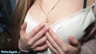 Public Agent Sexy Golden-Haired Bangs a Stranger for Money