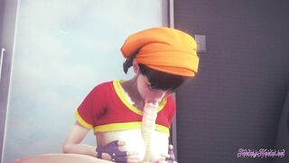 Dragon Ball Manga - Pan muff diving, oral sex and banged