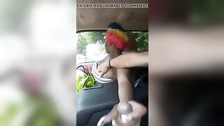 Tugjob by a black big beautiful woman