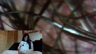 Your Italian giantess puts u inside her cunt with this endoscope