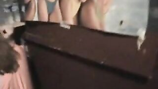 Dawn sucks and bangs strangers at the gloryhole