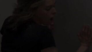 Public stairwell bang in yoga panties with two lads ending in double facial / Amateur hotwife