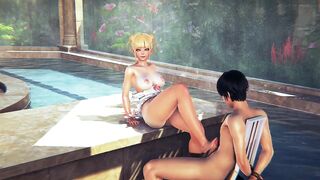 My hero academia Himiko Toga footjob and bangs youthful chap comics