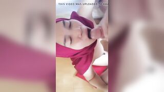 Malaysian Tudung Merah - Yuna Cum in Face