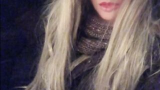 Burrr, It's cold outside in this hawt short costume and my female mask!