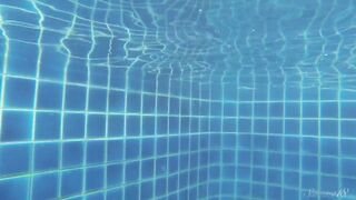 Water Wonder Wendy Swims and Teases Totally Bare From The Pool!