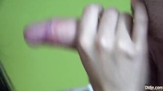 Schoolgirl drilled at home by lascivious old stud the teen acquires facial spunk flow