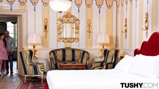 TUSHY Breathtaking Stefany accepts hawt double penetration suggest on holiday