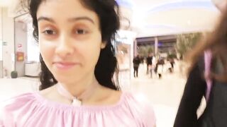Public cumwalk at the mall!!! Sissi goes around with her face full of semen