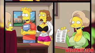 Screwing the college professor and dean! Intelligence test! The Simptoons