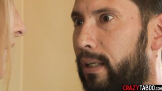 Depraved stud drilled hawt girlfriend Katy Kiss in front of concupiscent stepmom