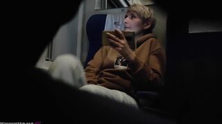 What did that babe do? Does that babe masturbate on the educate? Hidden Climax?