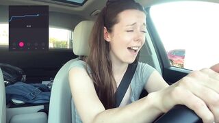 Cumming *embarassingly* hard in a Starbucks Drive Thru (LUSH CONTROL PART two)