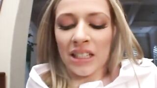 Teen Blonde Clothed in Red Anal Banged