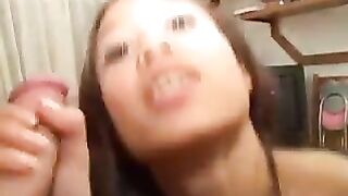 Amateur Oriental Cutie Takes Group-Sex Ramrod