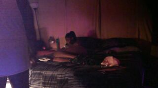 My step sister spend the night so I drilled her