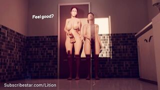 Mama cums greater amount than step son (FUTANARI)