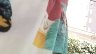 Large diaper to be filled absolutely with pee in a garden. Do u wish to smell it with me?