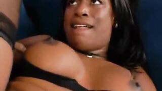 ROLEPLAY-Naughty Ebony Momma Gets Cum Load on Face