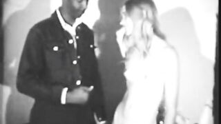 Vintage BBC Interracial Movie Scene Glamorous Vintage Woman Meets a Real BBC