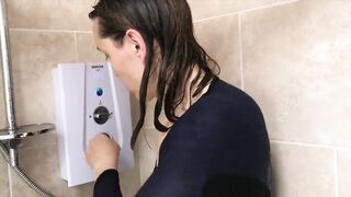 Wetlook Hotty Overspread in Chocolate - Dirty WAM, Hawt, Breathtaking in Shower