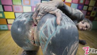 Tattoo Pair Pov Virtual Sex - Anal Creampie, Female Climax, Emo, Goth, Anal Bang, Gapes, Sloppy Bj