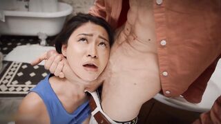 Rae Lil Ebony is sucking her neighbour's emo hard ramrod and waiting to get a giant facial