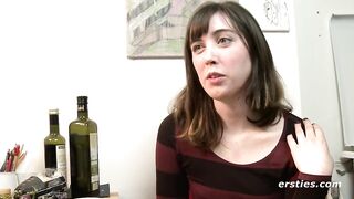 Fiona Plays With Her Hirsute Cunt For All To Watch