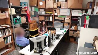 Wicked hotty was caught shoplifting so either this babe was supposed to get screwed or punished