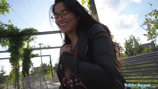 Public Agent Glamorous brunette hair with big natural titties screwed by a BBC