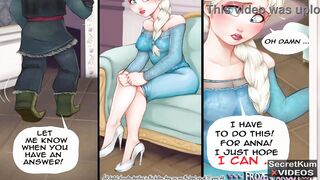 Frozen part #1 -Cunning Boyfriend Tricked Wife's Sister and Banged her in the Booty - Anal Creampie